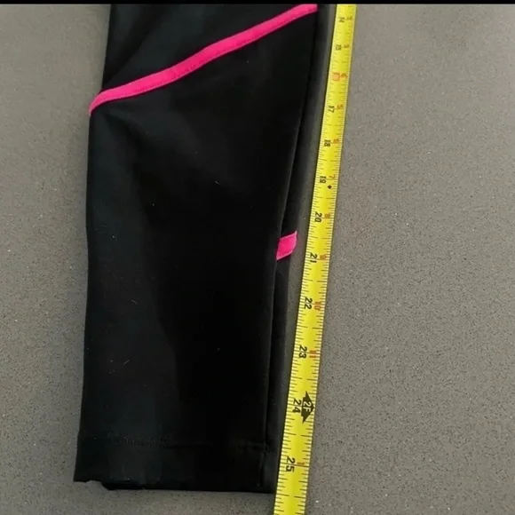 Victorias Secret VSX Leggings Womens Small Knockout Workout Black Pink - Picture 11 of 11
